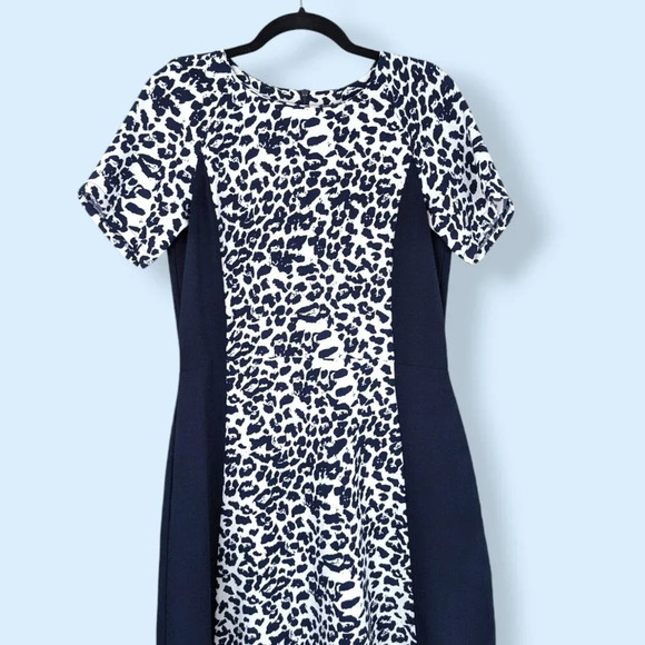 Blue Cheetah Print Dress - Picture 5 of 5